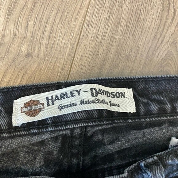Vintage 90s Harley-Davidson Black Straight Jeans - Picture 5 of 13